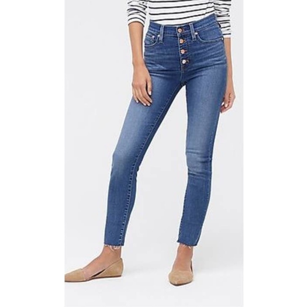 J.Crew Reimagined High Rise Skinny Button Fly Jeans